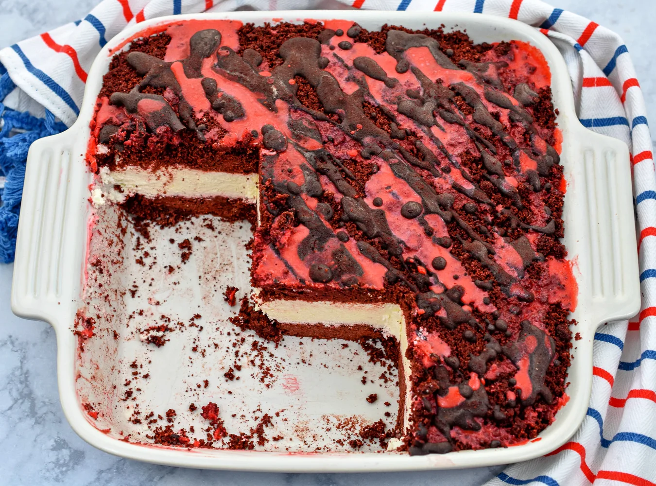 Keto Red Velvet Ice Cream Cake featured image