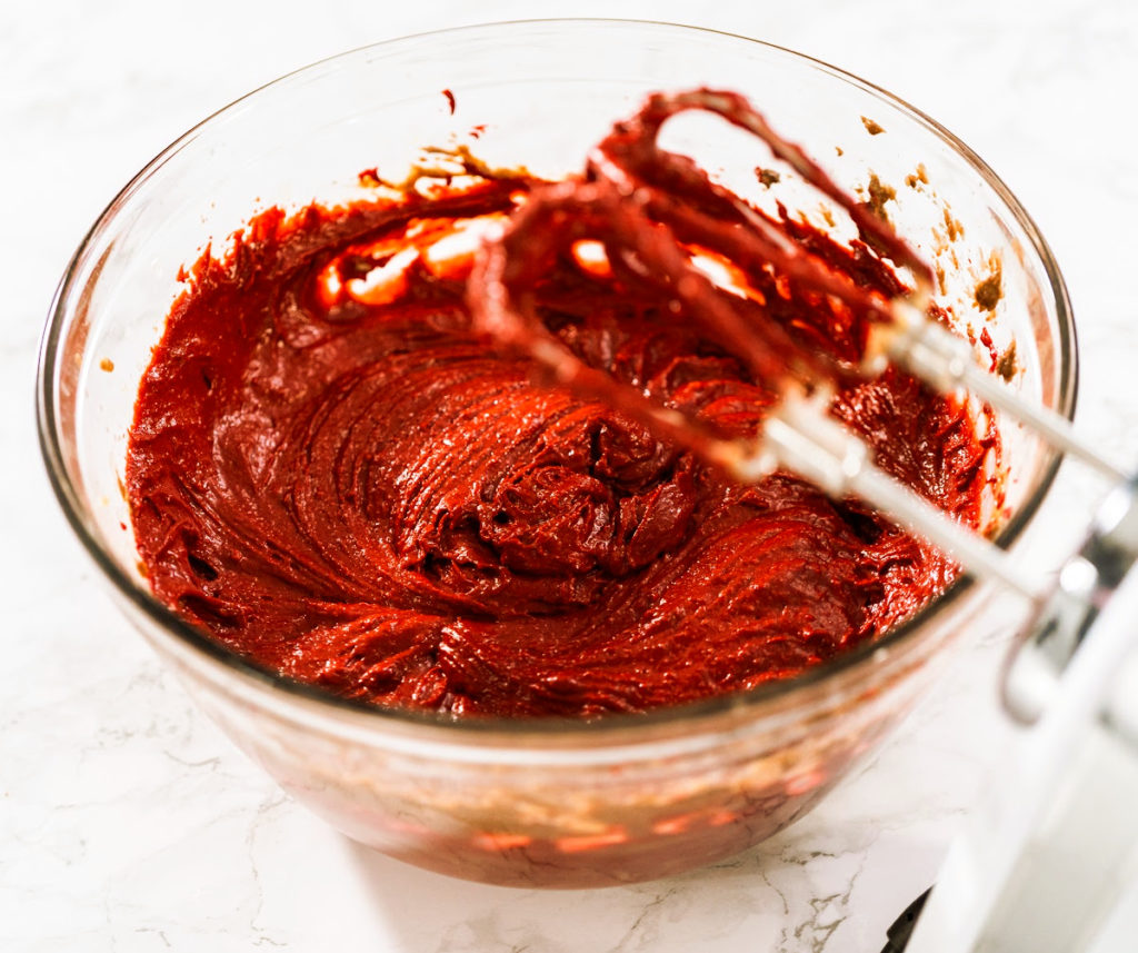 Keto red velvet cake batter