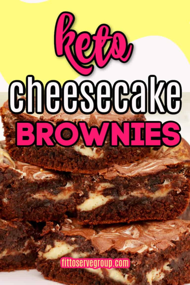 Keto Cheescake Swirled Brownies