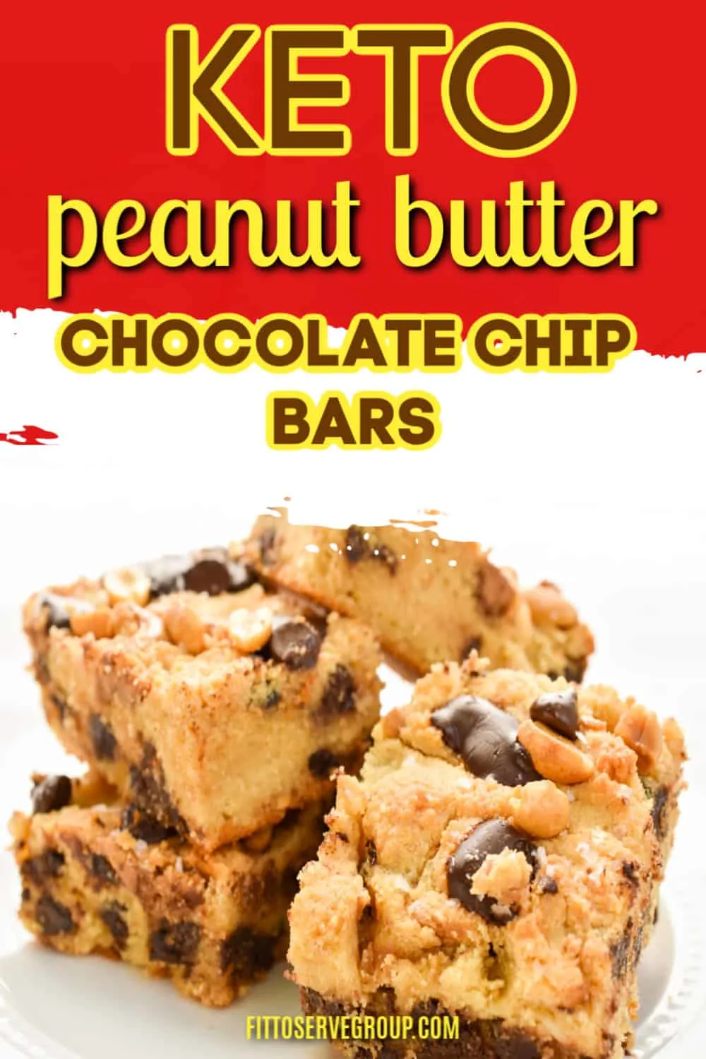 keto peanut butter chocolate chip bars