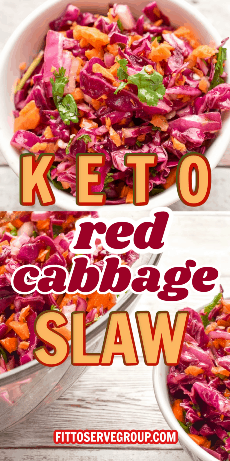 Keto Red Cabbage Slaw With Carrots · Fittoserve Group
