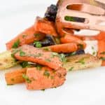 These delicious keto roasted glazed carrots make the perfect side-dish for the holidays. They are much lower in carbs than the traditional glazed carrot dish.