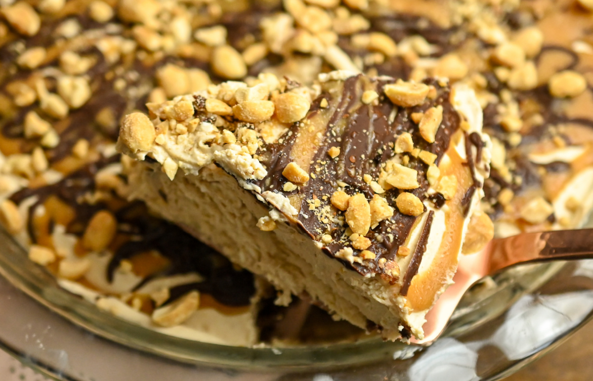 Keto Peanut Butter Chocolate Pie, No-Bake · Fittoserve Group