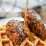 This keto chicken and waffles rivals its high carb counterpart in flavor. However, this is a delicious option has only a fraction of carbs and is keto-friendly. keto chicken and waffles| low carb chicken and waffles| chicken and waffles|chaffles