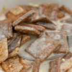 keto cinnamon toast crunch cereal close up