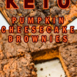 Keto Pumpkin Cheesecake Brownies