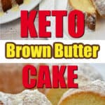 keto brown butter bundt cake