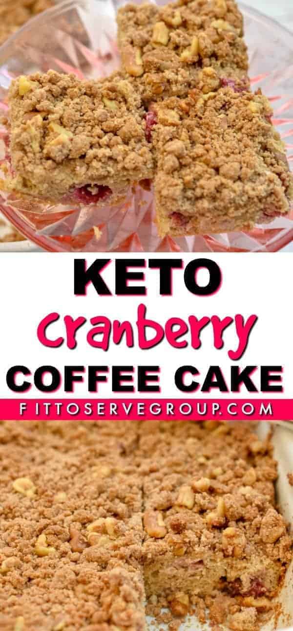 Keto sour cream coffee cake