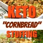 Keto cornbread stuffing long pin