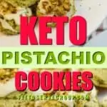 Keto pistachio cookies plated