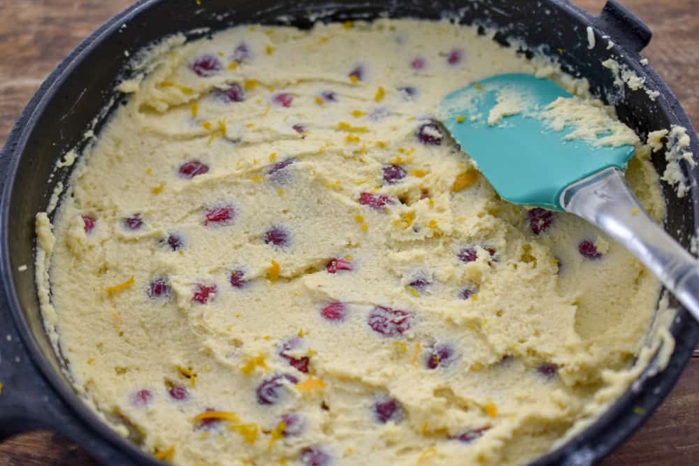 keto cranberry orange scones prior to baking