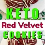 red velvet keto cookies