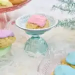 keto sour cream cookies colorful christmas scene
