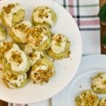 keto pistachio cookies displayed