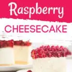 low carb raspberry cheesecake