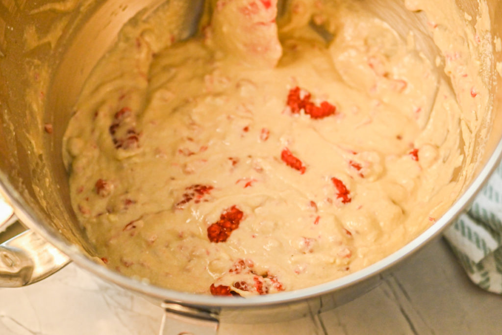 keto raspberry cheesecake batter