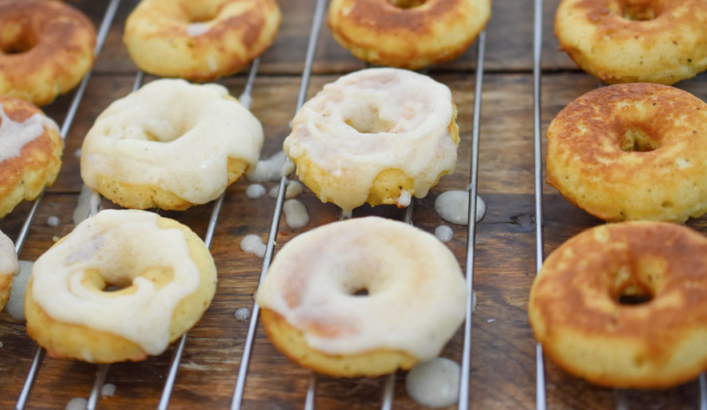 keto sour cream donuts prep