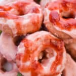 low carb strawberry donuts