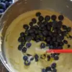 keto blueberry donut batter