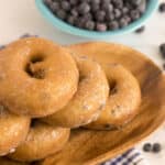 Keto blueberry donuts