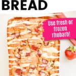 low carb strawberry rhubarb bread