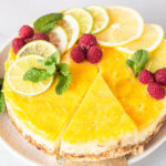 keto lemon curd cheesecake featured image
