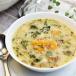 keto zuppa toscana close up