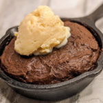 keto coconut flour skillet brownies featured image