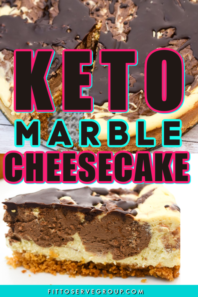 Best keto chocolate marble cheesecake
