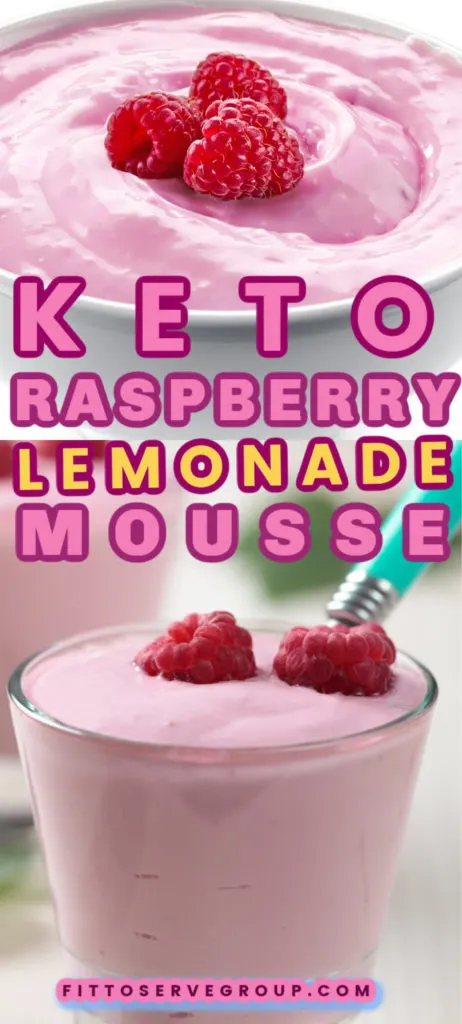 Keto Raspberry Lemonade Mousse