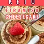 No Bake Keto Tiramisu Cheesecake Pin