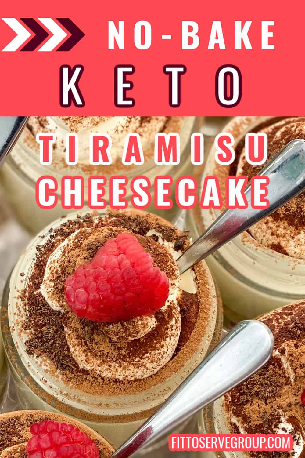 No Bake Keto Tiramisu Cheesecake Pin