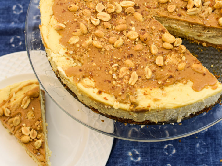 keto peanut butter cheesecake featured image