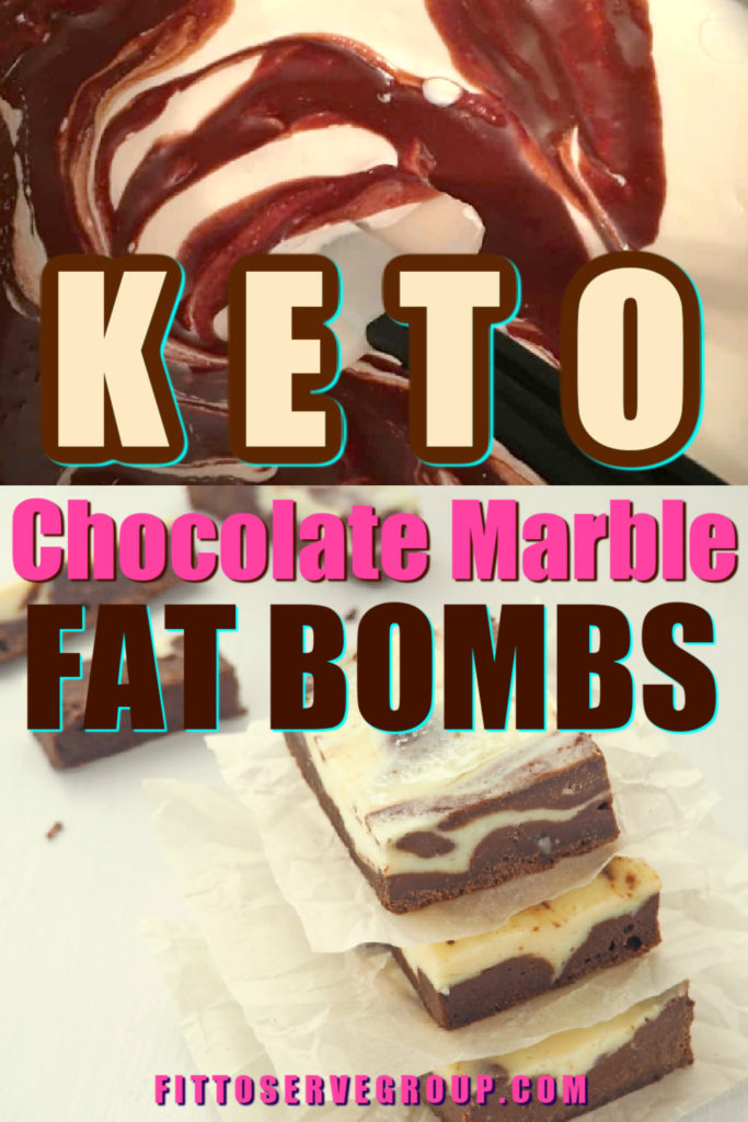 Easy Keto Chocolate Marble Fat Bombs