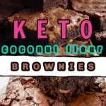 Keto coconut flour brownies