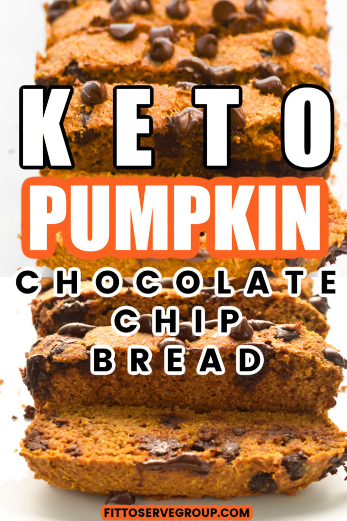 Keto pumpkin chocolate chip bread