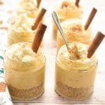 keto no bake pumpkin cheesecake minis