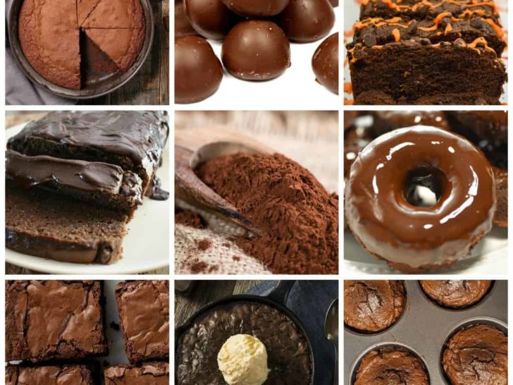Collage Of Hershey’s Cocoa Powder Keto Recipes