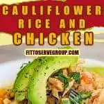 Keto Mexican Cauliflower Rice And Chicken Pin