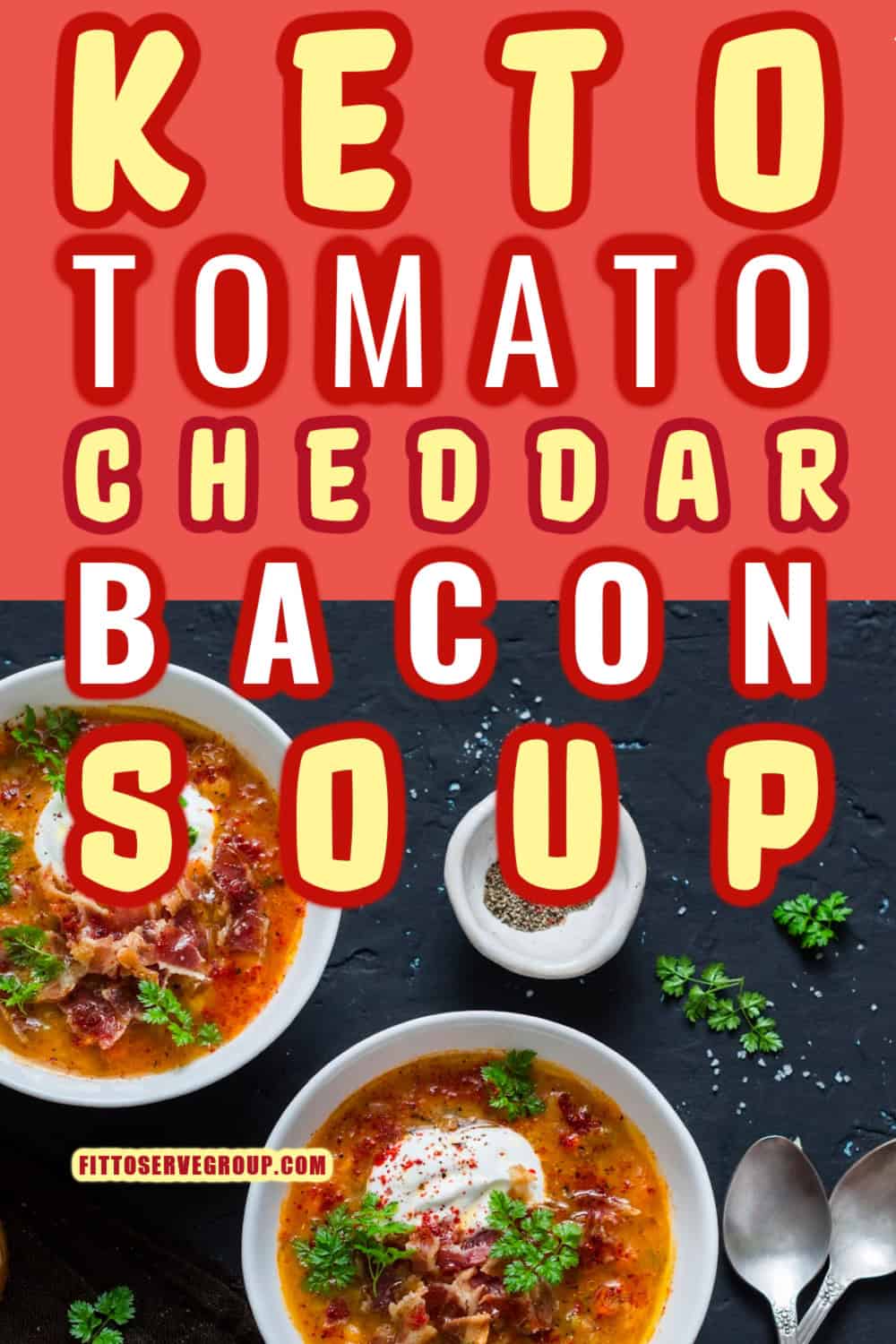 Easy Keto Tomato Bacon Cheddar Soup