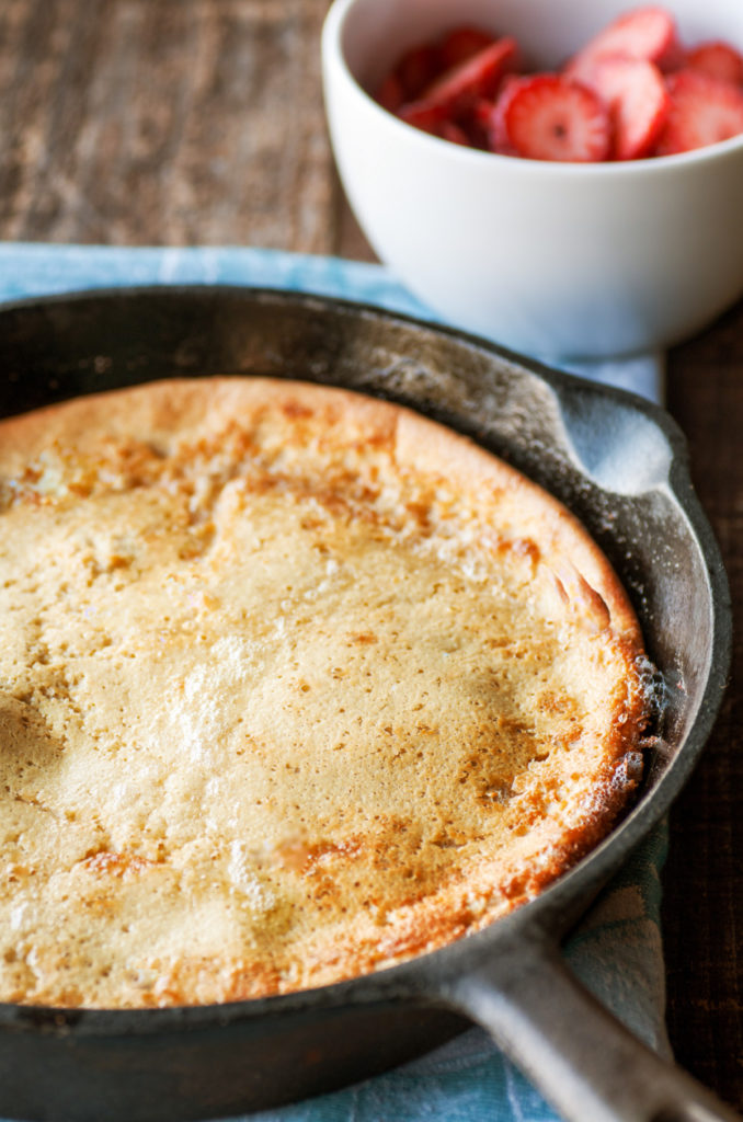 Low-carb Dutch baby made in a skillet
