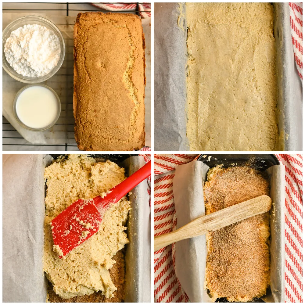 keto cinnamon bread process pictures