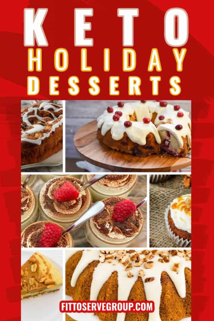 Keto Holiday Desserts Pin