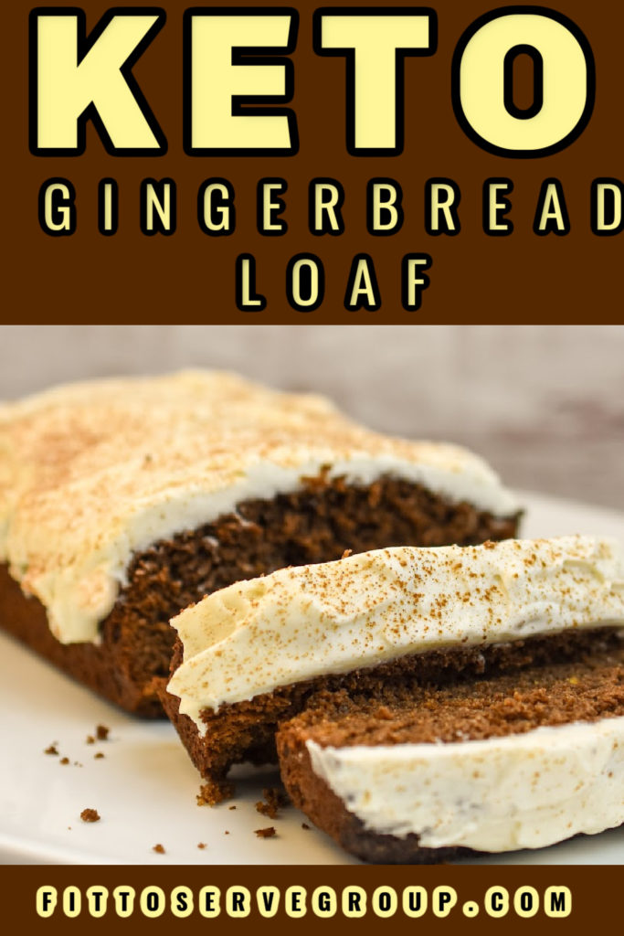 Keto-friendly gingerbread loaf