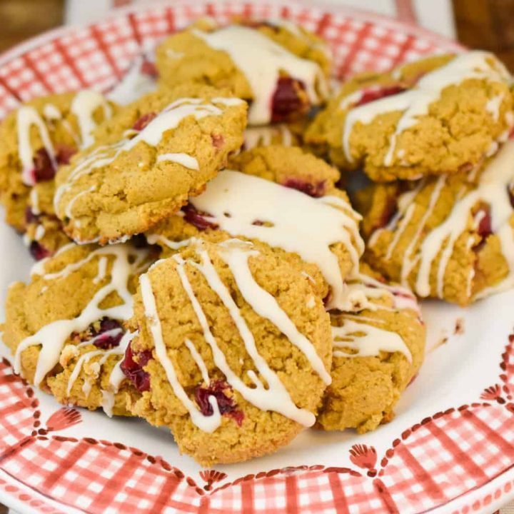 Keto Pumpkin Cranberry Cookies