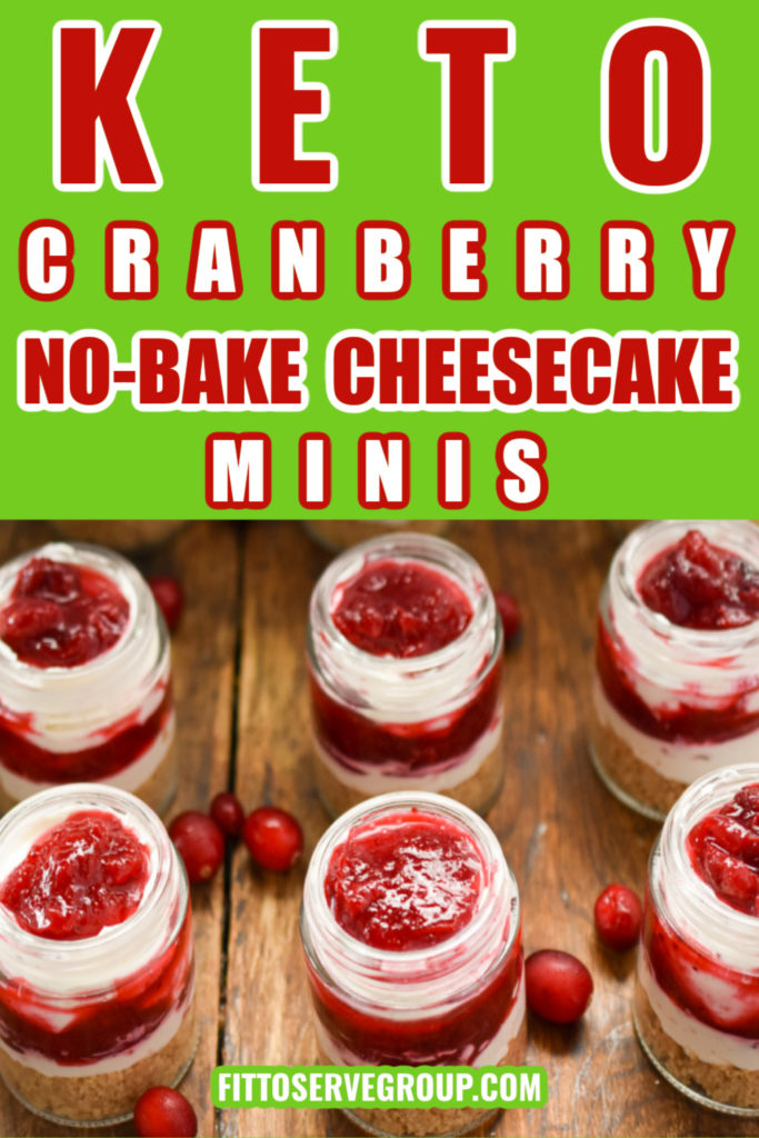 Keto No-Bake Cranberry Cheesecake