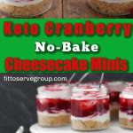 keto cranberry no-bake cheesecake minis long pin