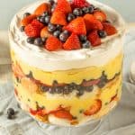 keto trifle berry dessert
