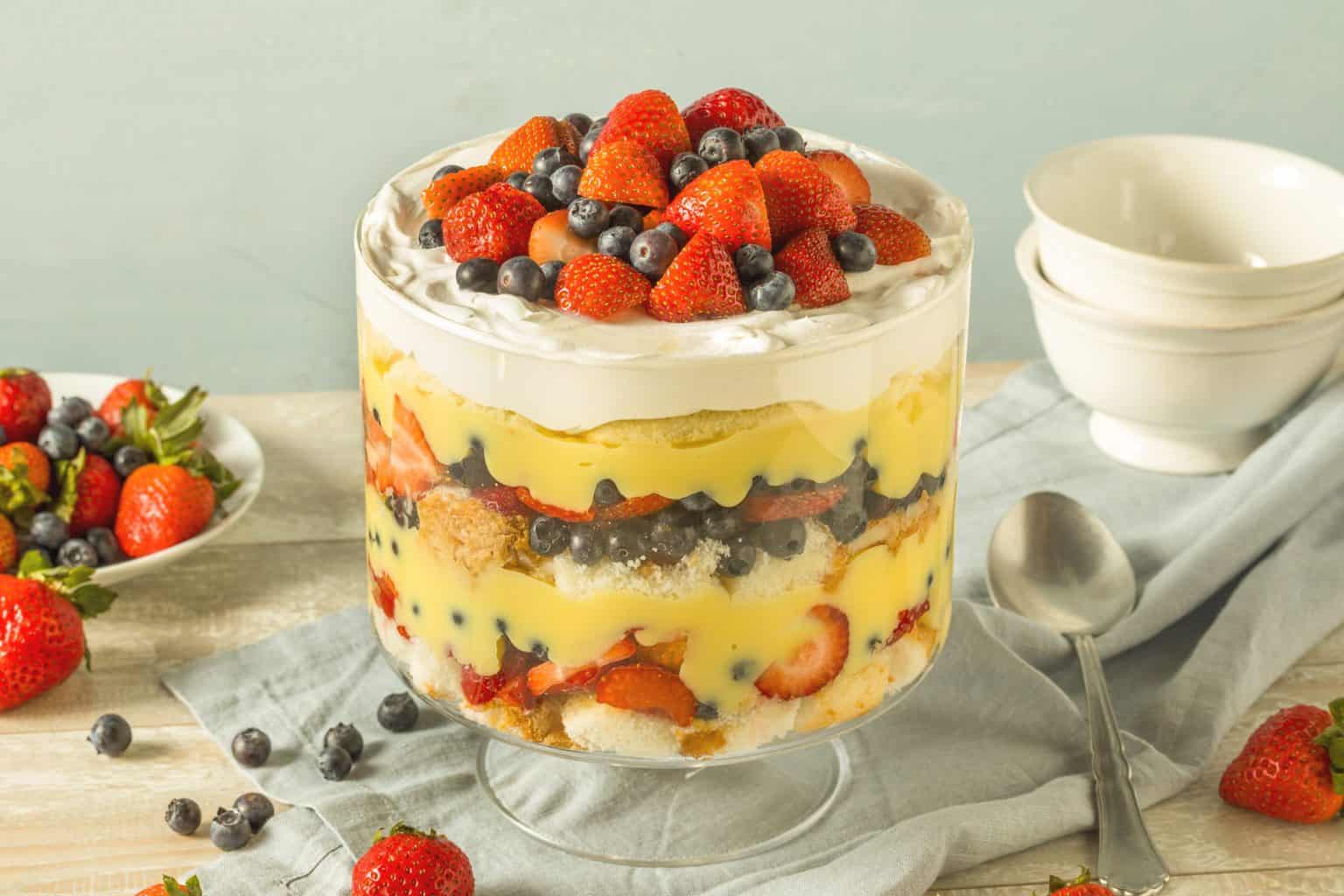 keto trifle dessert ready to serve