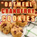 Keto faux oatmeal cranberry cookies